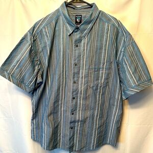 Kuhl Blue Striped Casual Button Down Shirt